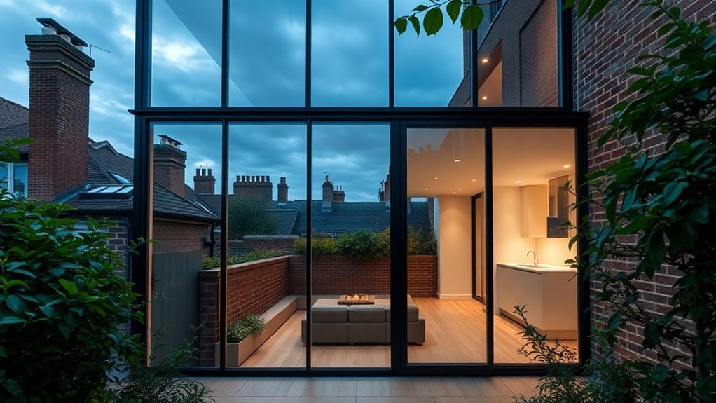 Glass Extension Walls Bloomsbury