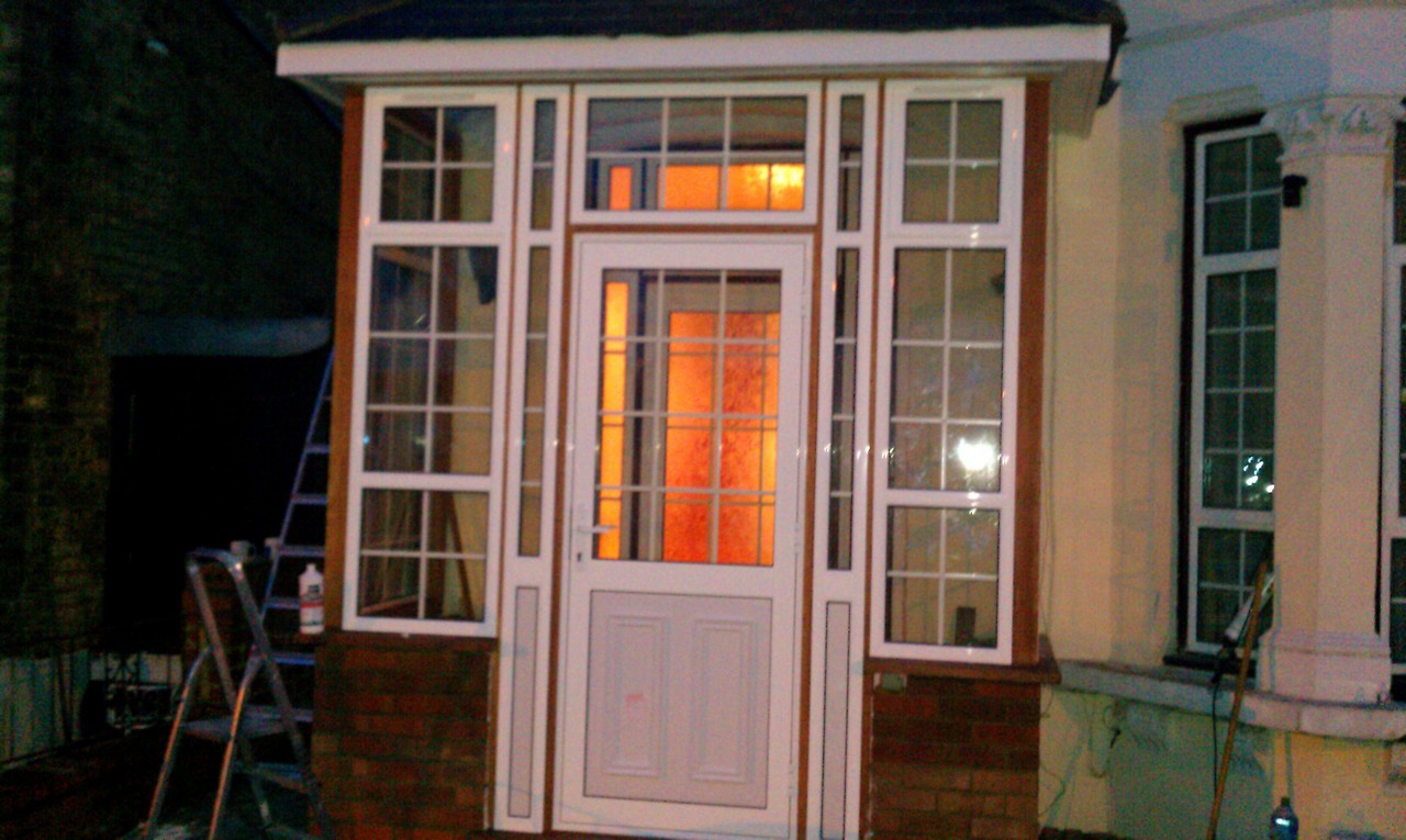 uPVC porch with Georgian bar glazing installed in Bloomsbury